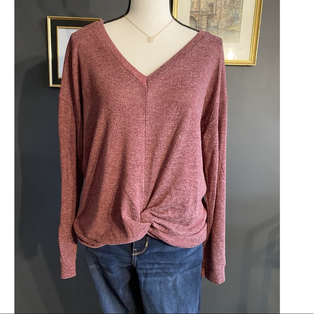 No Brand Maroon Blouse